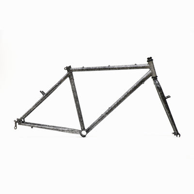 【デッドストック】OLD MTB 90’s Style フレーム（Unknown Brand｜450 26inch SPLASH SILVER×BLACK）