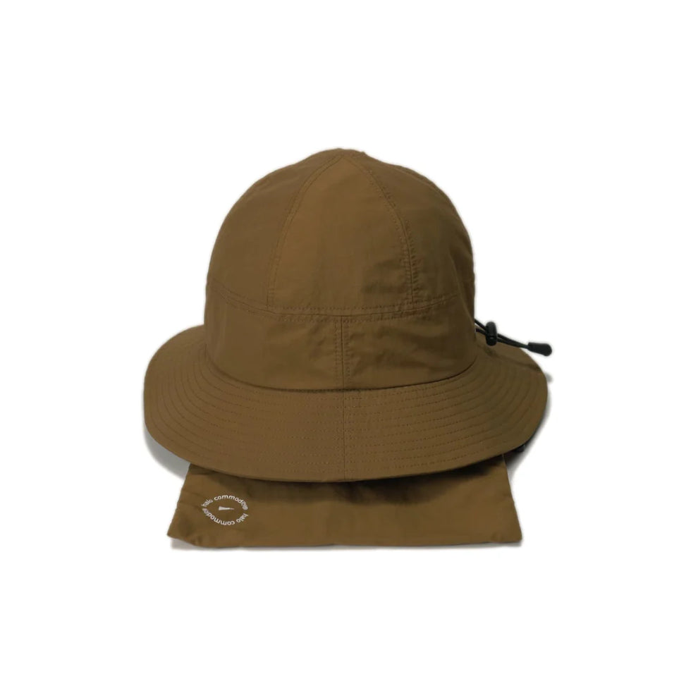 Pass Banner Hat パッカブルハット 撥水ハット リサイクルナイロン帽子 halo commodity ハット アウトドアハット サコッシュ付きハット 軽量ハット