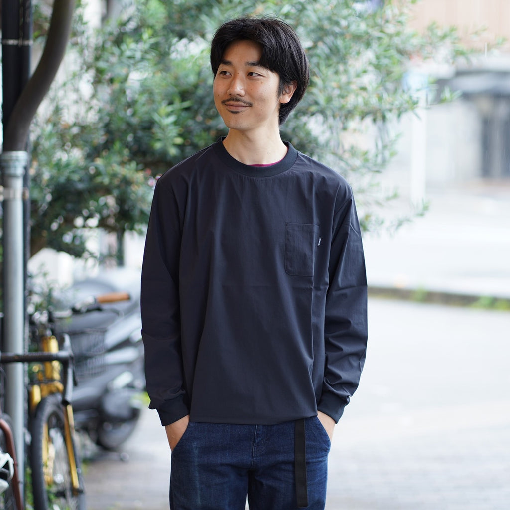 HOUR_QUICK DRY CYCLE TEE LS（バックポケットあり）