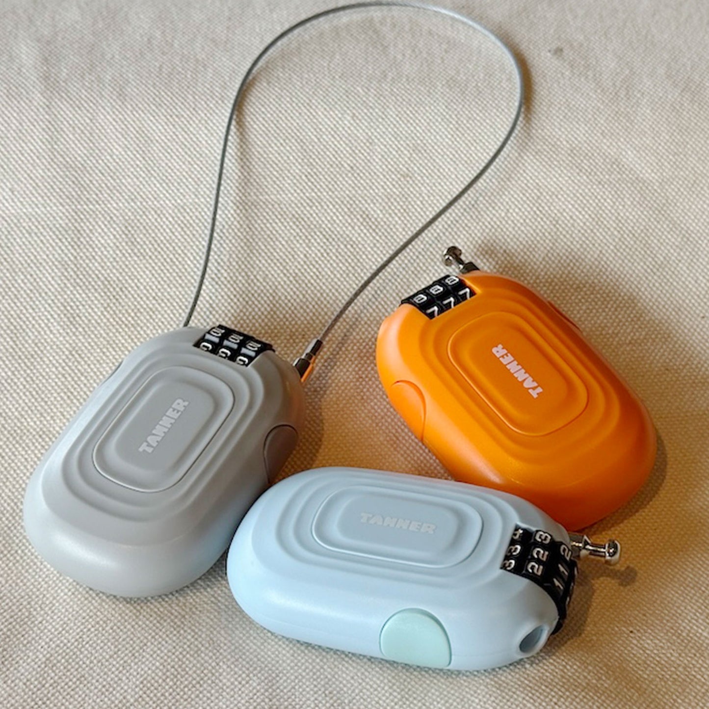 TANNER WIRED LOCK TANNER ワイヤーロック proloop 自転車ロック サブロック コンパクト ヘルメットロック 自転車 電動アシスト バッテリー盗難対策 自転車用ワイヤーロック 軽量ロック ポータブル