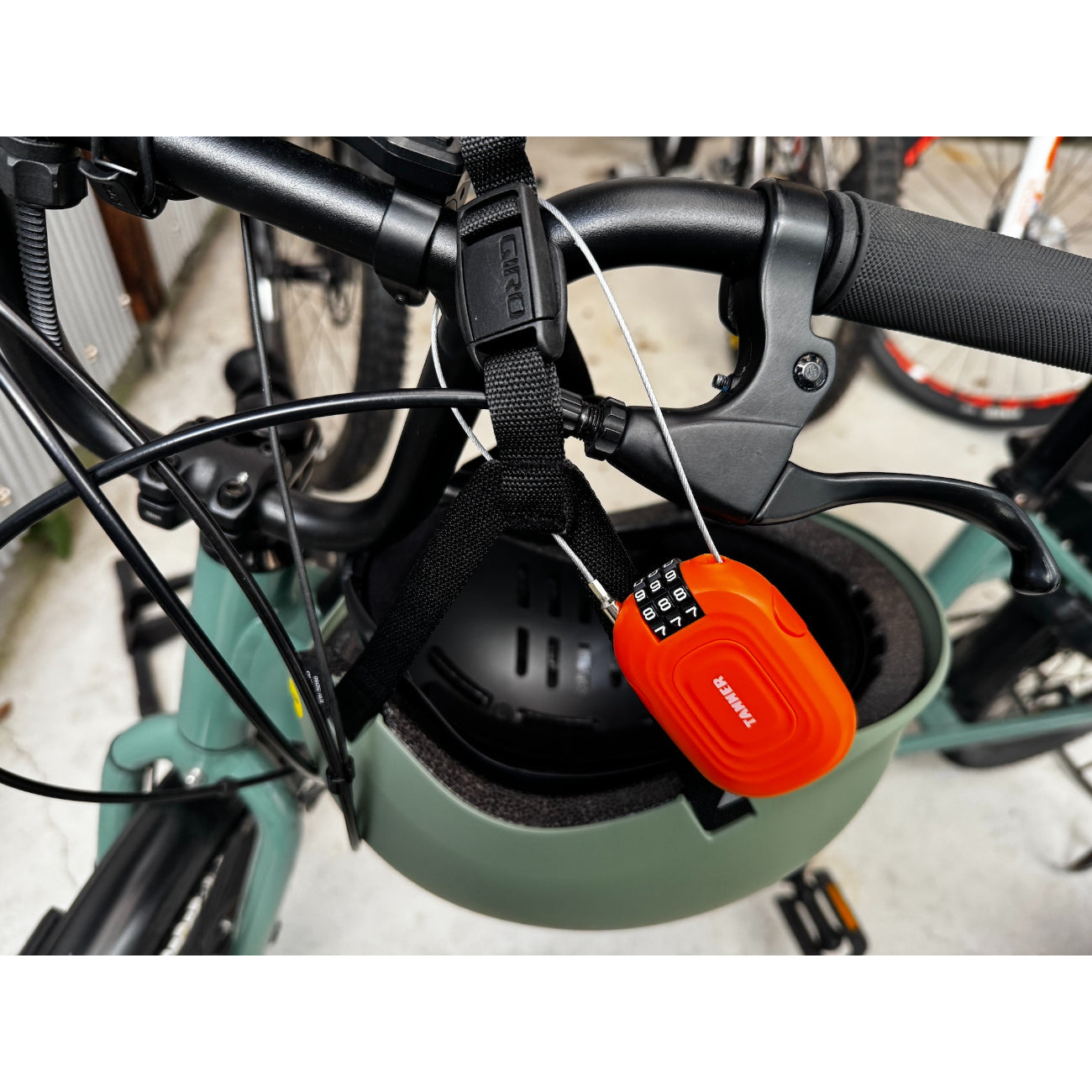 TANNER WIRED LOCK TANNER ワイヤーロック proloop 自転車ロック サブロック コンパクト ヘルメットロック 自転車 電動アシスト バッテリー盗難対策 自転車用ワイヤーロック 軽量ロック ポータブル