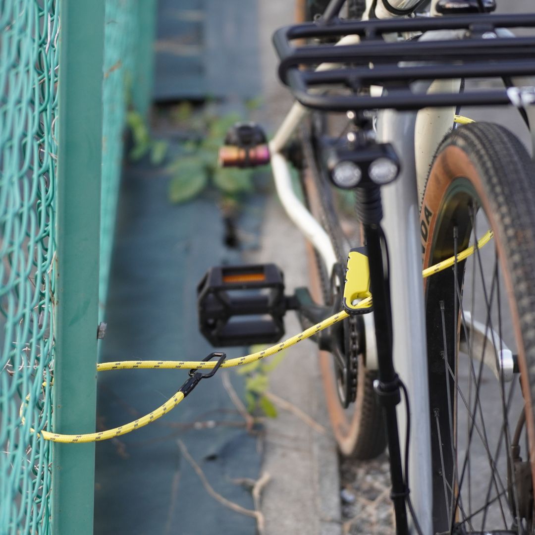 BUNA DOUBLE LOOP kuhaku ロック kuhaku BUNA 自転車 ワイヤーロック 軽量 自転車 ダイヤルロック コンパクト 自転車 ロープロック 自転車 盗難防止ロック 自転車 ダブルループロック