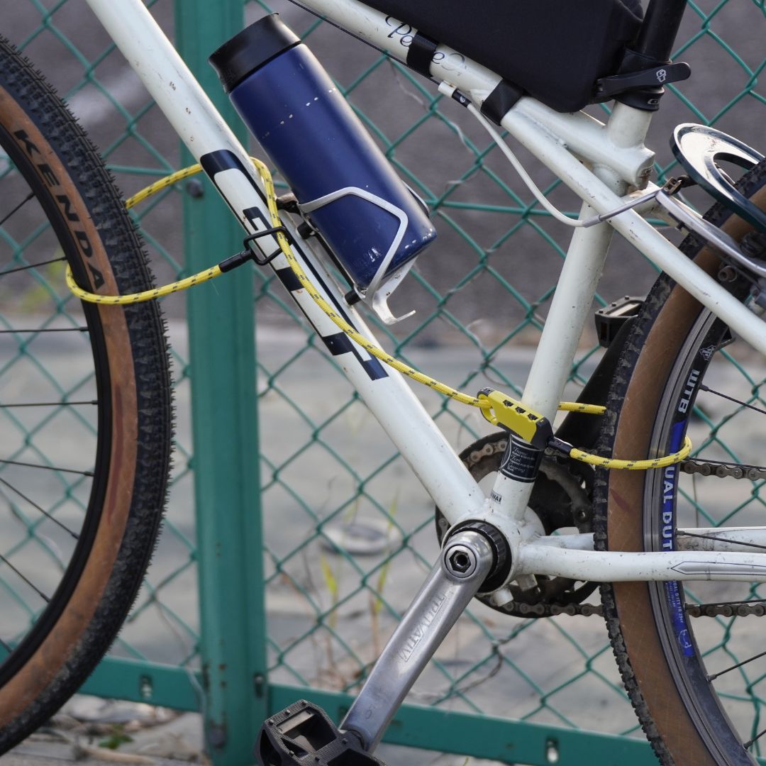 BUNA DOUBLE LOOP kuhaku ロック kuhaku BUNA 自転車 ワイヤーロック 軽量 自転車 ダイヤルロック コンパクト 自転車 ロープロック 自転車 盗難防止ロック 自転車 ダブルループロック