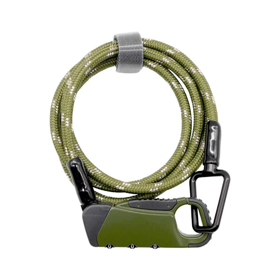 BUNA DOUBLE LOOP kuhaku ロック kuhaku BUNA 自転車 ワイヤーロック 軽量 自転車 ダイヤルロック コンパクト 自転車 ロープロック 自転車 盗難防止ロック 自転車 ダブルループロック