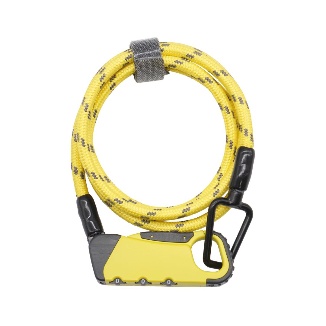 BUNA DOUBLE LOOP kuhaku ロック kuhaku BUNA 自転車 ワイヤーロック 軽量 自転車 ダイヤルロック コンパクト 自転車 ロープロック 自転車 盗難防止ロック 自転車 ダブルループロック