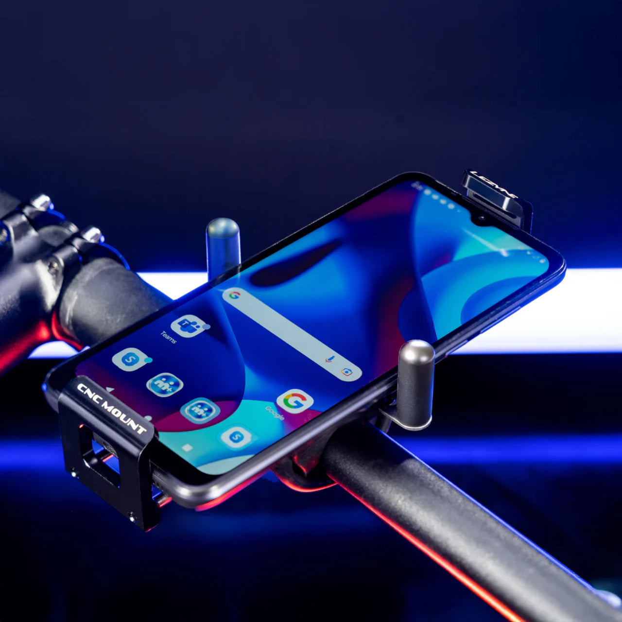 LEZYNE CNC PHONE MOUNT BLACK｜CNC削り出しアルミ採用の高剛性スマホ