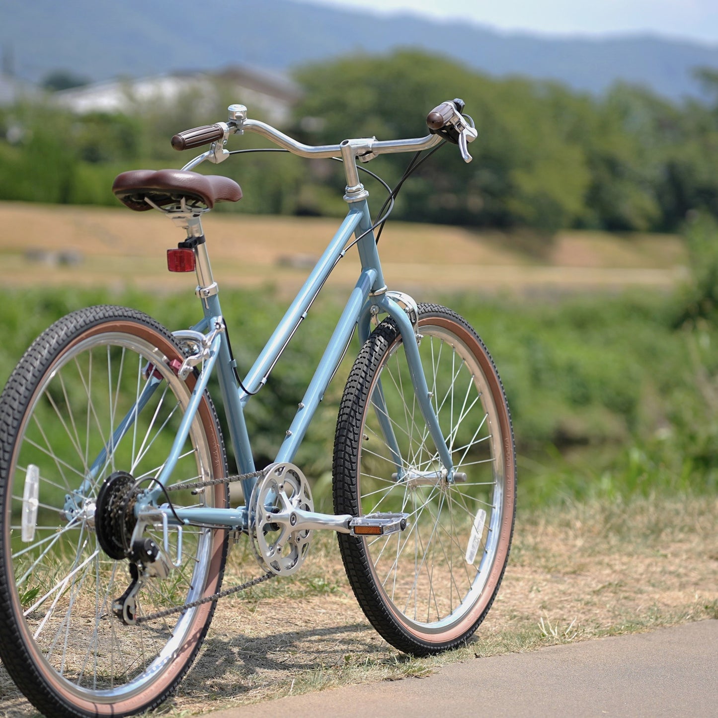 Trove 街乗り自転車 スタッガードバイク セミブロックタイヤ シティクルーザー シングルスピード風 カスタムしやすい自転車 アップライトポジション