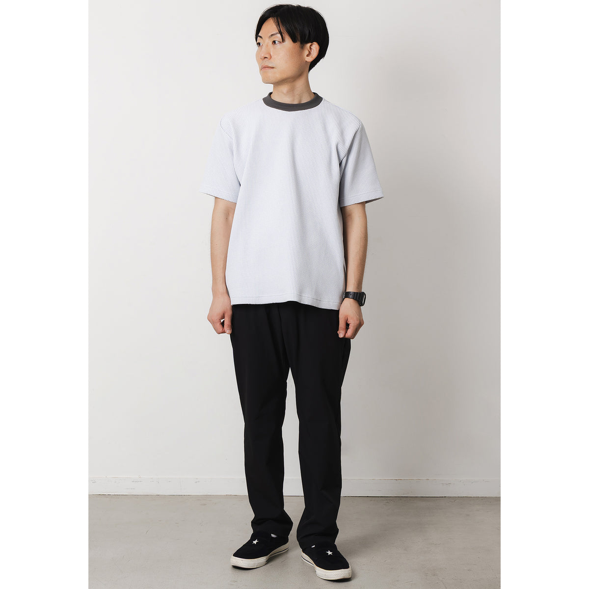 マルチワッフルクルーネックTシャツ（NF1174）