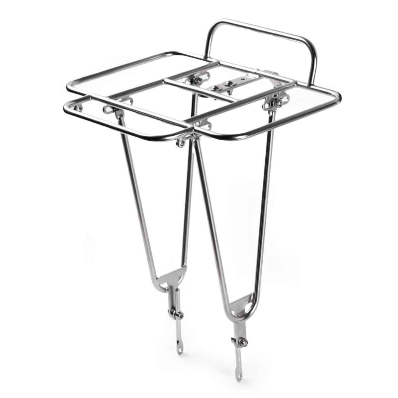 【NITTO × RIVENDELL】 52F-2 basket rack ニットー フロントラック リヴェンデル 自転車 自転車 ラック ダルメッキ クロモリラック 前カゴ用 フロントラック バスケット対応 自転車ラック スライド式 自転車 積載カスタムパーツ