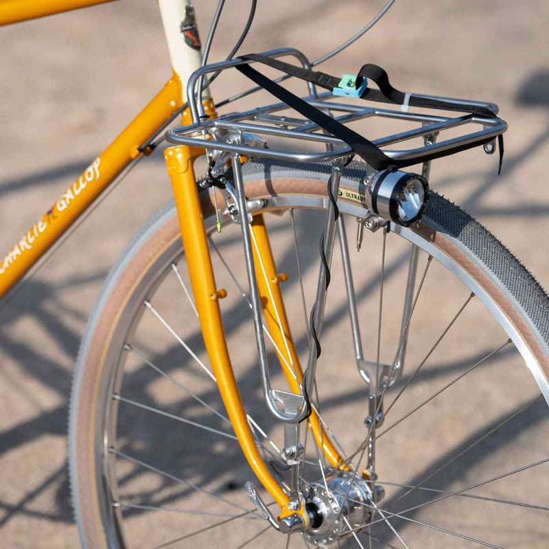 【NITTO × RIVENDELL】 52F-2 basket rack ニットー フロントラック リヴェンデル 自転車 自転車 ラック ダルメッキ クロモリラック 前カゴ用 フロントラック バスケット対応 自転車ラック スライド式 自転車 積載カスタムパーツ