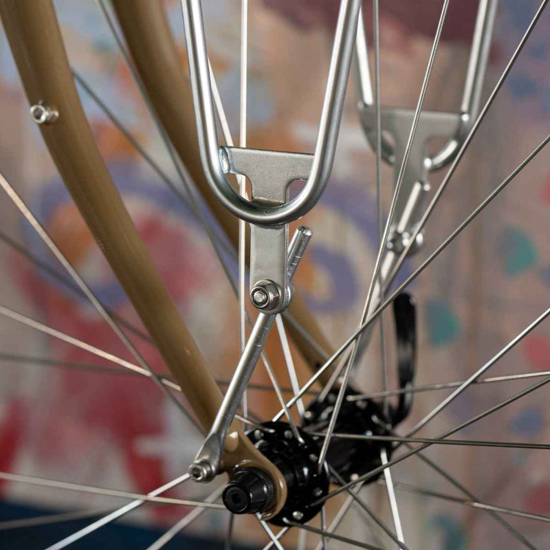 【NITTO × RIVENDELL】 52F-2 basket rack ニットー フロントラック リヴェンデル 自転車 自転車 ラック ダルメッキ クロモリラック 前カゴ用 フロントラック バスケット対応 自転車ラック スライド式 自転車 積載カスタムパーツ
