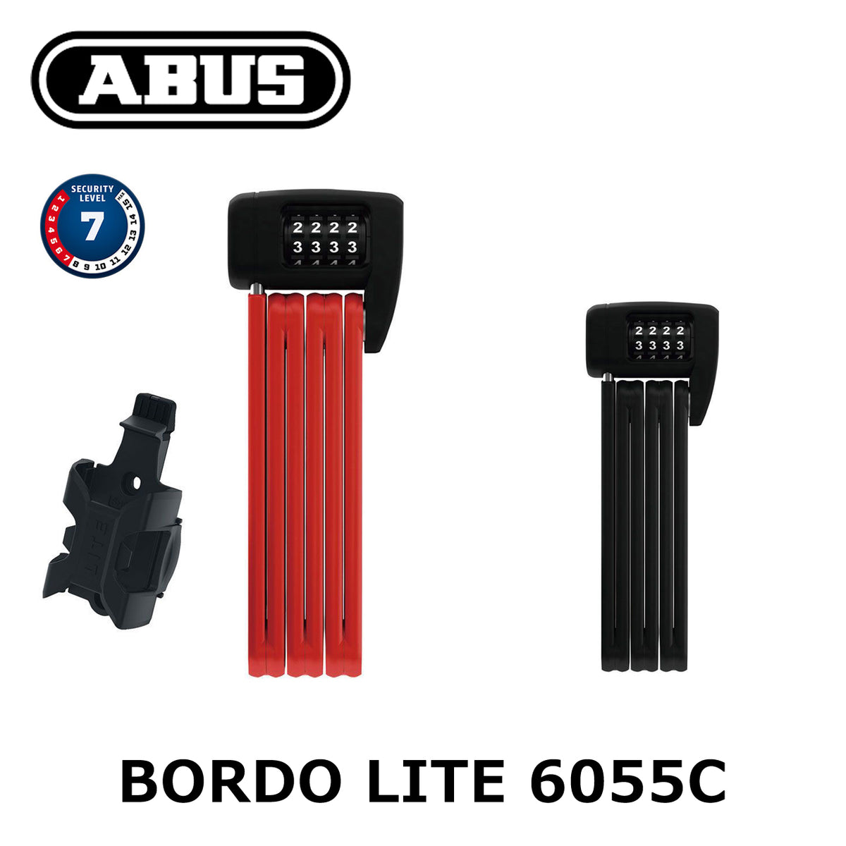 ABUS BORDO LITE 6055C ダイヤル式フォールディングロック 85cm