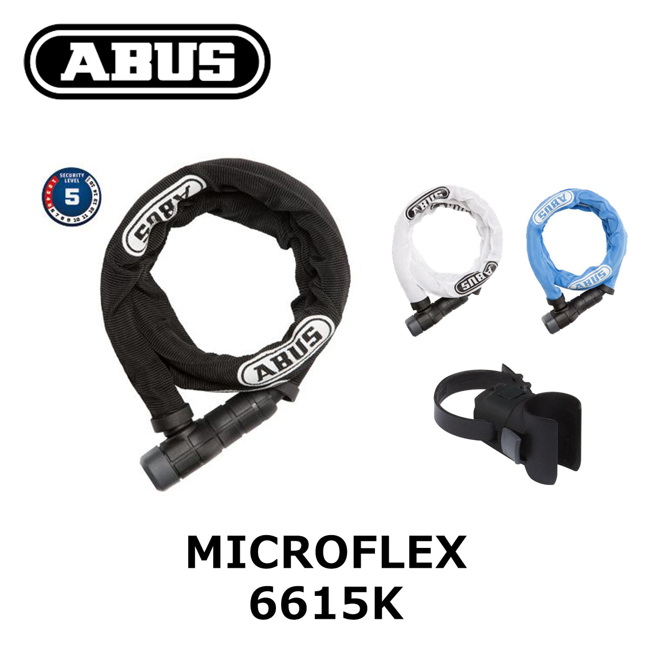 ABUS MICROFLEX 6615K｜15mmアーマード構造の高耐久ケーブルロック