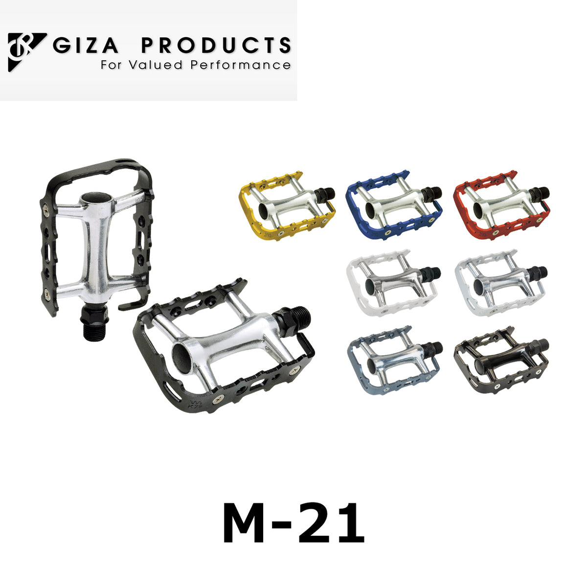 GIZA PRODUCTS M-21 アルミフラットペダル