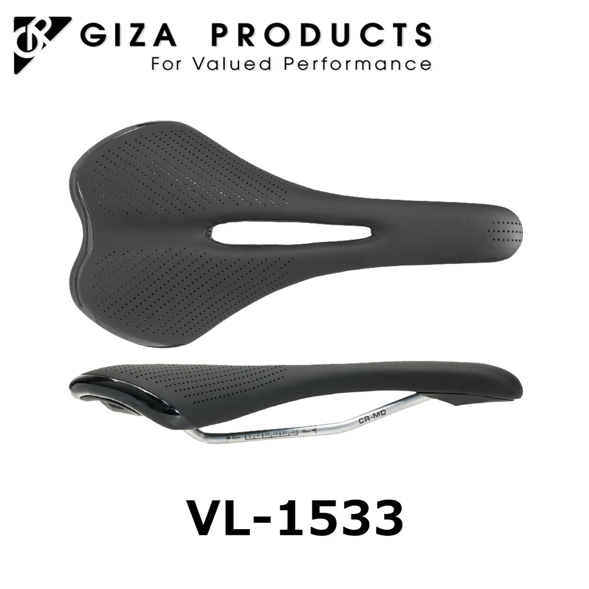 GIZA PRODUCTS VL-1533 軽量スポーツサドル センターカットアウト搭載