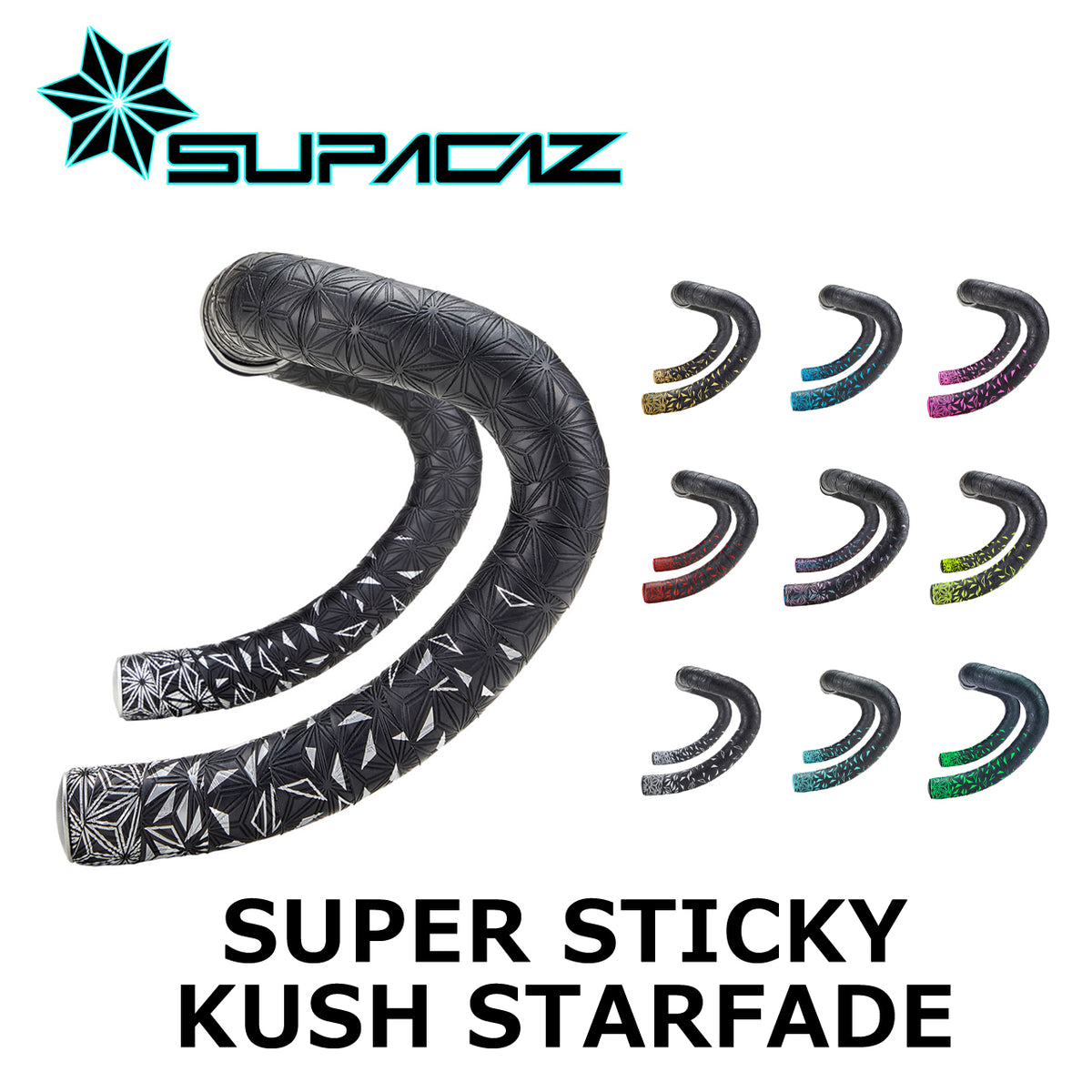 SUPACAZ SUPER STICKY KUSH STARFADE 3層構造バーテープ