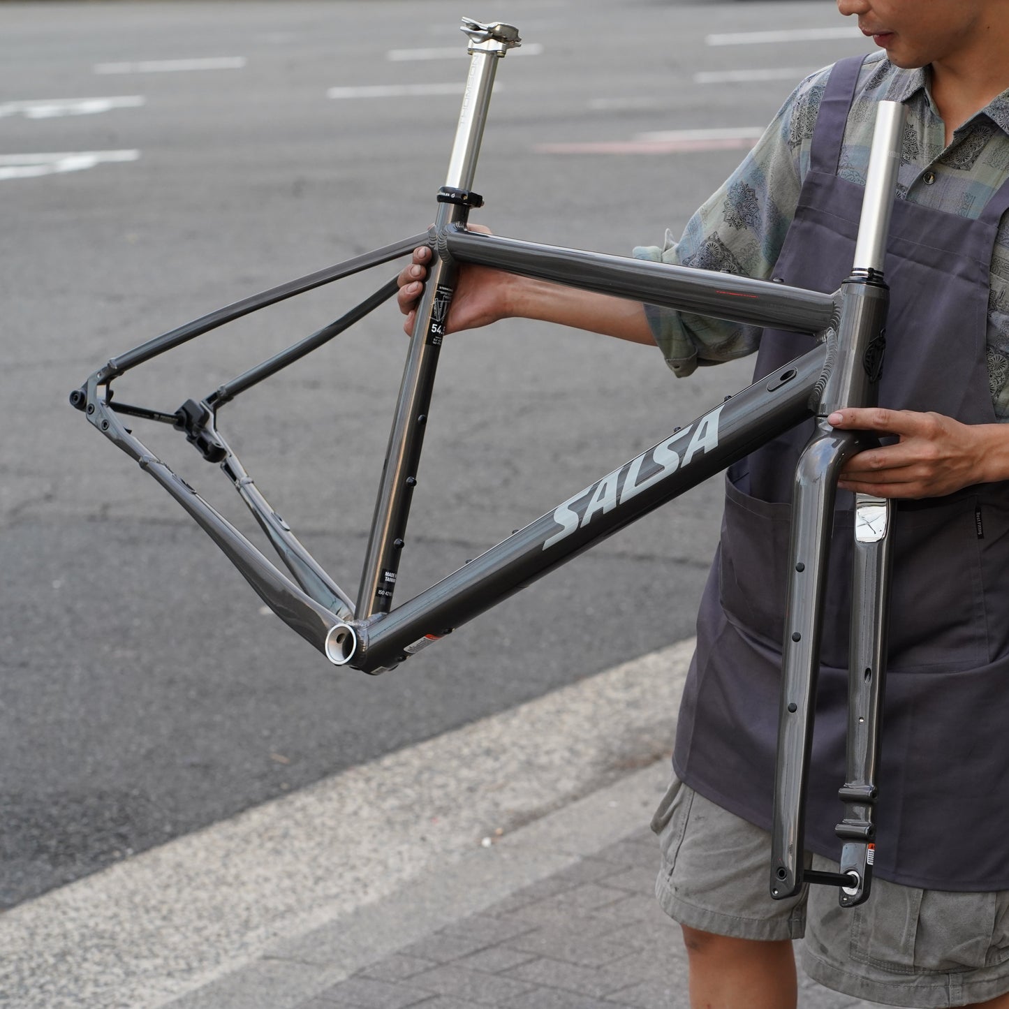 STORMCHASER（Frame Fork） Salsa シングルスピードグラベル グラベルフレームセット Warbird アルミグラベルバイク グラベルレース オルタネータードロップアウト