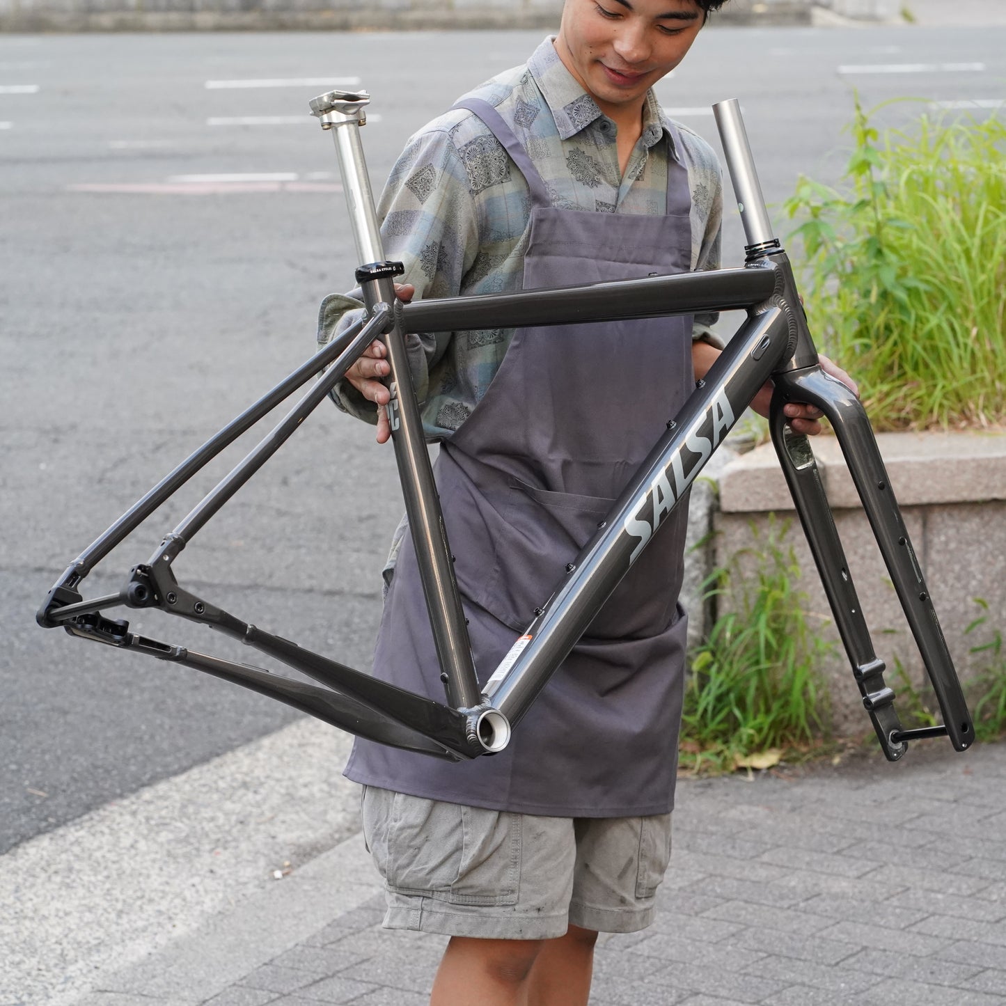 STORMCHASER（Frame Fork） Salsa シングルスピードグラベル グラベルフレームセット Warbird アルミグラベルバイク グラベルレース オルタネータードロップアウト