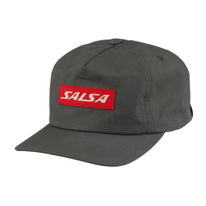 SALSA LOGO HAT コットンリップストップ トラッカースタイルキャップ