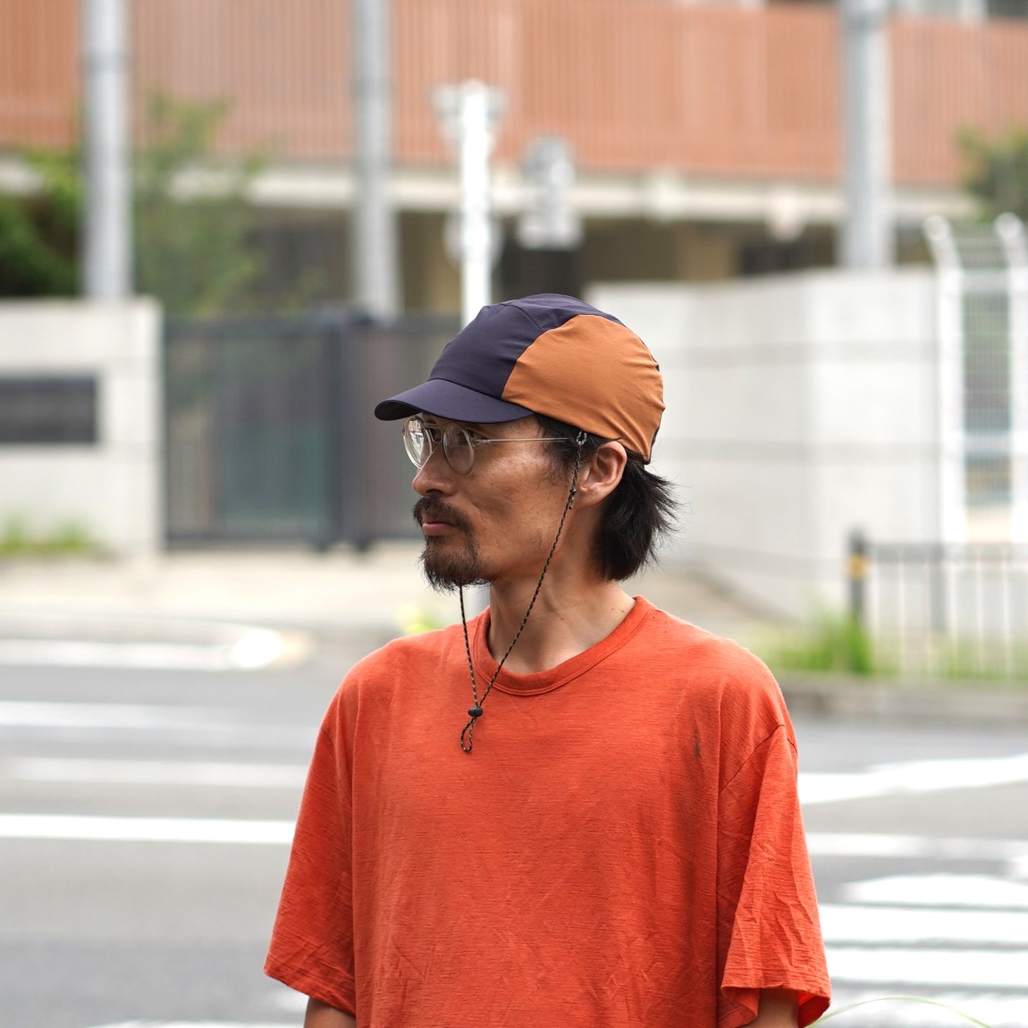 ドライストレッチ Cap（two-tone） サンカクスイ サイクルキャップ おしゃれ 自転車用キャップ 夏 ハンドメイド アウトドア帽子 軽量 キャップ 自転車