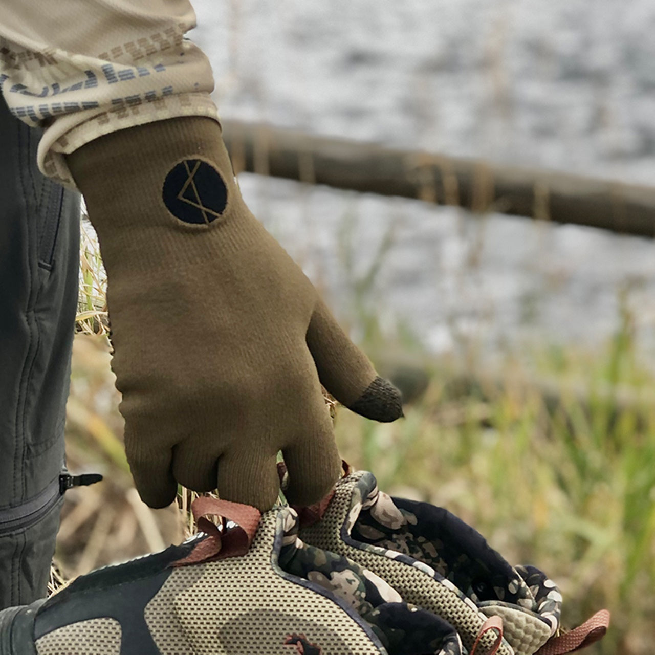 showers pass Cross Point Waterproof Knit Gloves Wool – 京都の