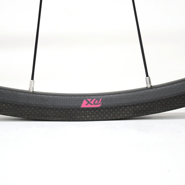 【中古】C24 3K TUBULAR CARBON WHEEL SET