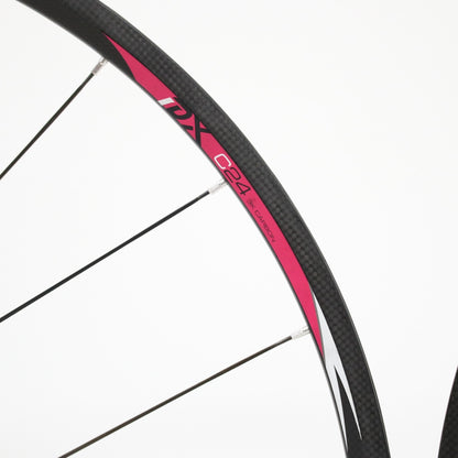 【中古】C24 3K TUBULAR CARBON WHEEL SET
