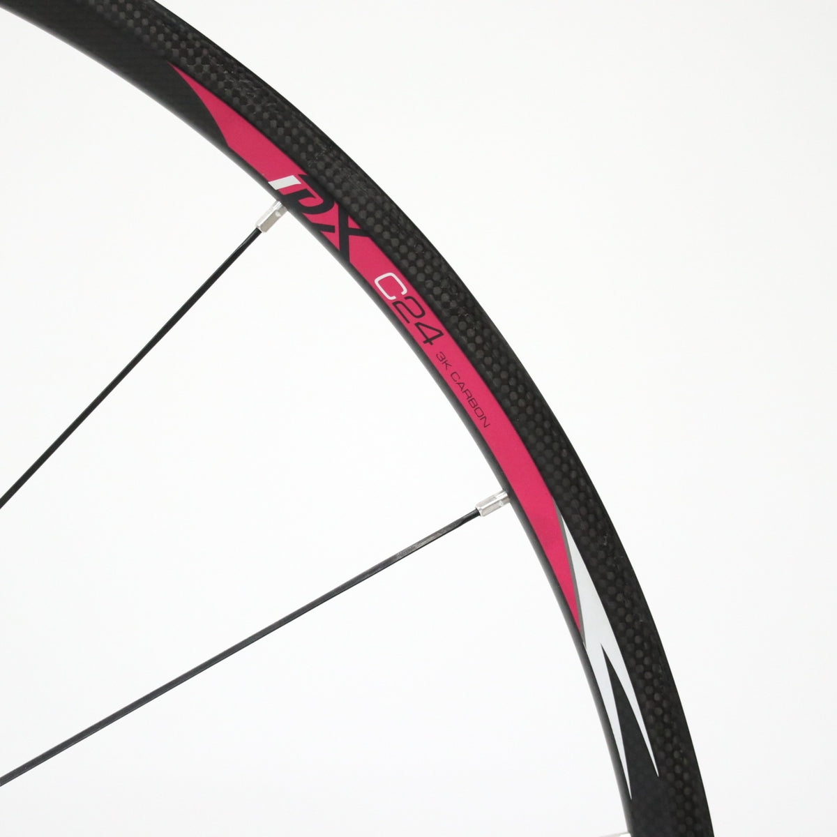 【中古】C24 3K TUBULAR CARBON WHEEL SET