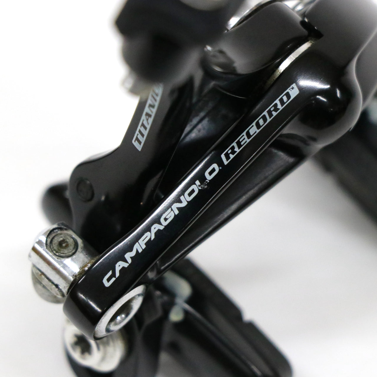 【中古】RECORD TITANIUM ブレーキキャリパー前後セット カンパニョーロ レコードチタニウム