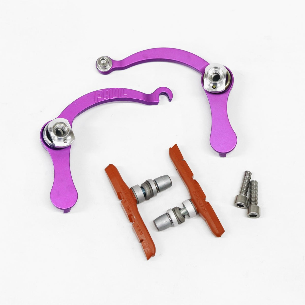 PAUL Racer Brake Braze-On Purple ダイレクトマウント対応センタープルブレーキ 中古
