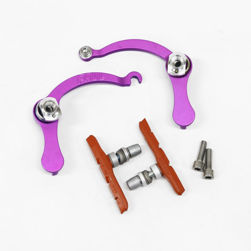 PAUL Racer Brake Braze-On Purple ダイレクトマウント対応センタープルブレーキ 中古