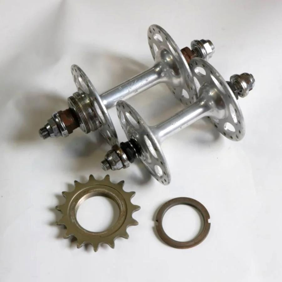 SHIMANO DURA-ACE トラックハブ前後セット 15T固定コグ付き