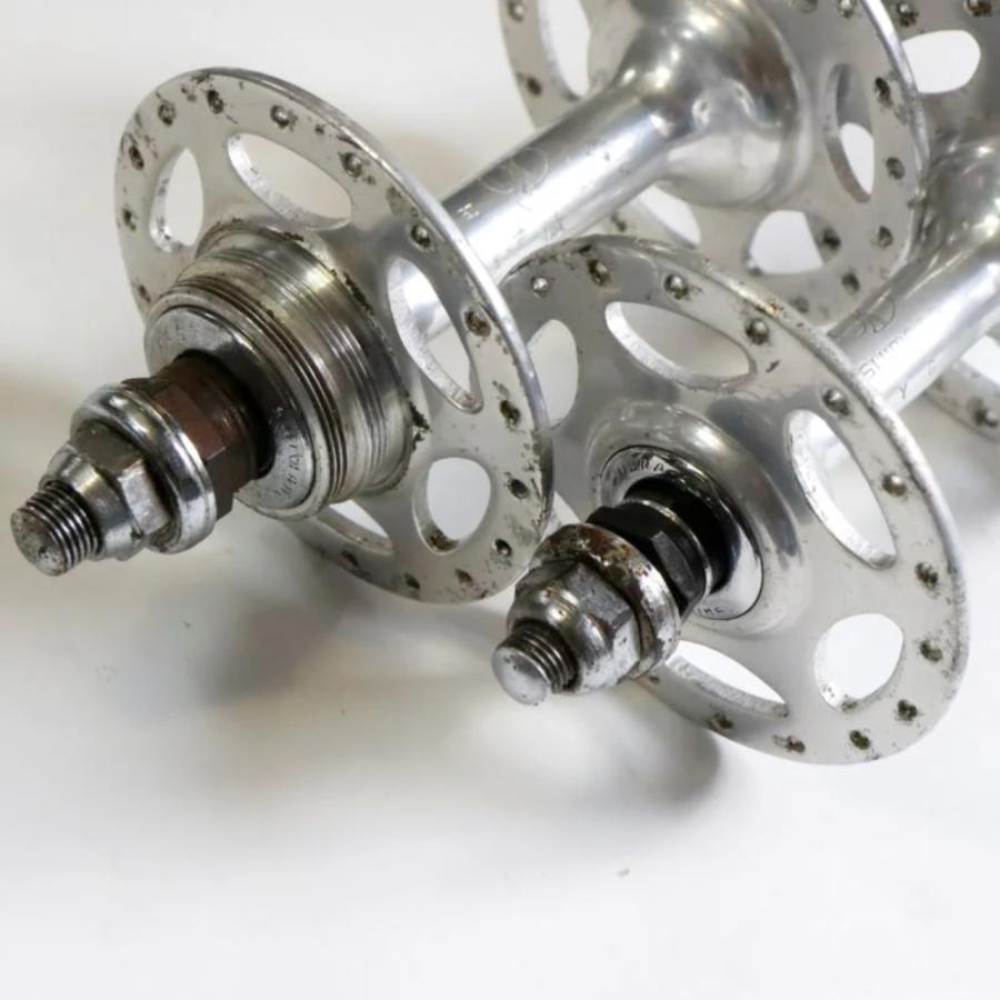 【中古】DURA-ACE トラックハブ前後セット＋固定コグ