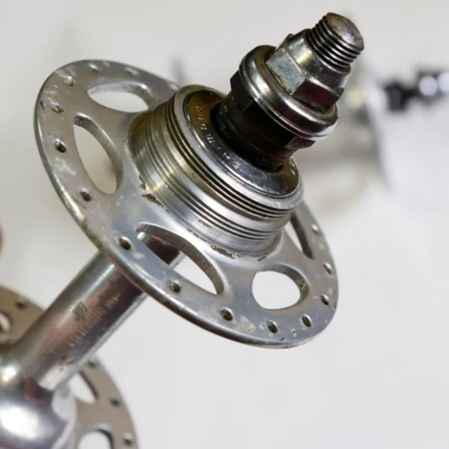 【中古】DURA-ACE トラックハブ前後セット＋固定コグ