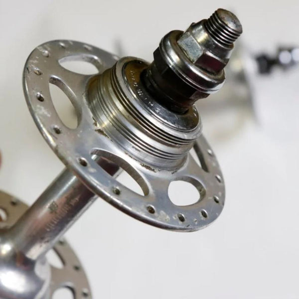 【中古】DURA-ACE トラックハブ前後セット＋固定コグ