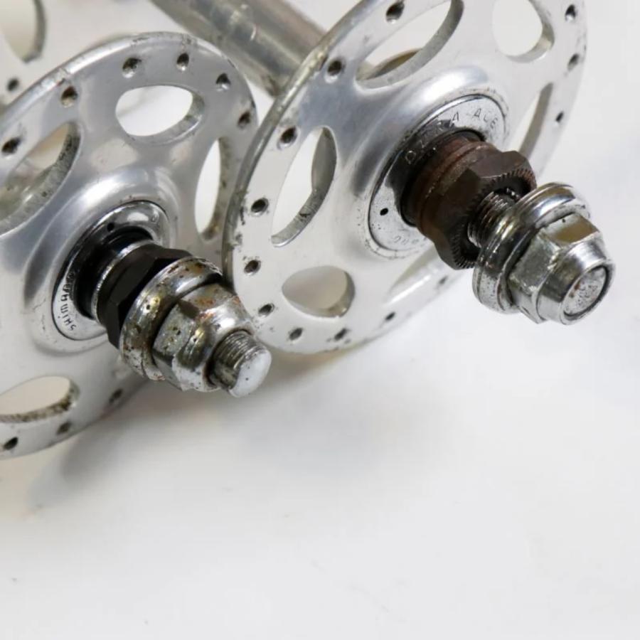 【中古】DURA-ACE トラックハブ前後セット＋固定コグ