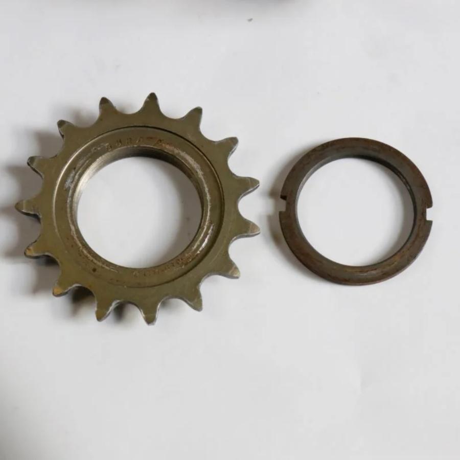 【中古】DURA-ACE トラックハブ前後セット＋固定コグ