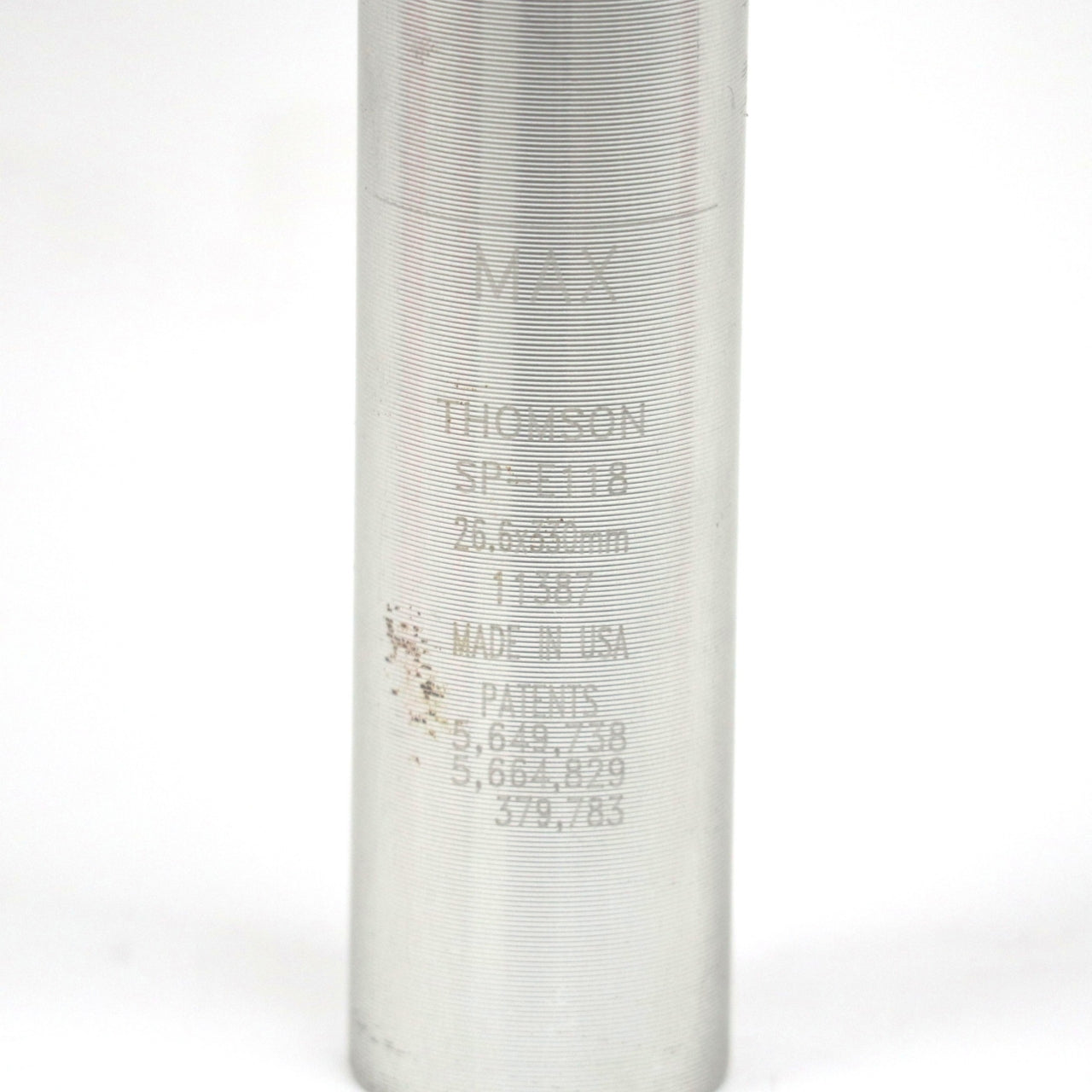 中古】THOMSON ELITE SEATPOST 350mm 26.6mm Silver｜削り出しアルミ