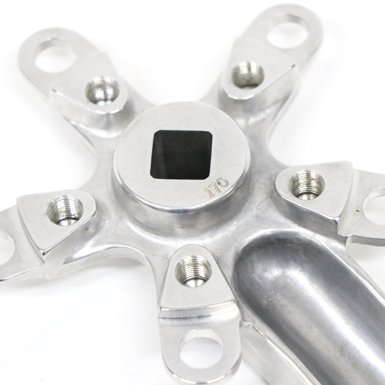 【中古】V1 crank 170mm ホワイトインダストリーズ クランク170ｍｍ クランク　シルバー 5アーム